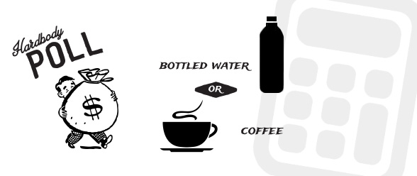 coffee vs bottle water